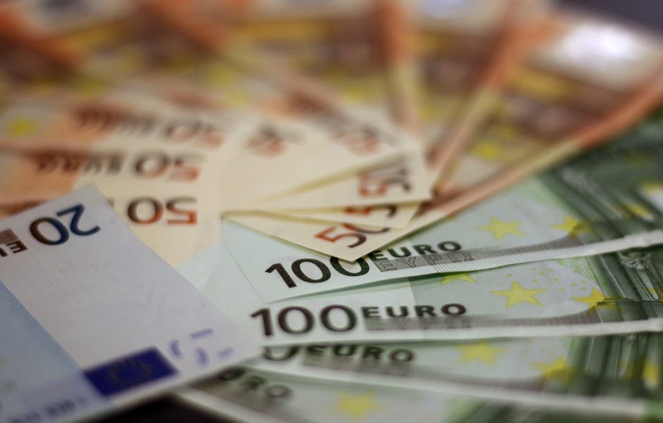 Wypłacone pieniądze euro w polskim bankomacie